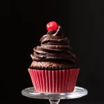 front-view-delicious-chocolate-cupcake